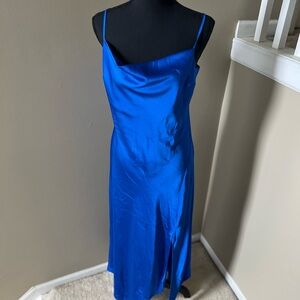 Express Vibrant Blue Midi Dress